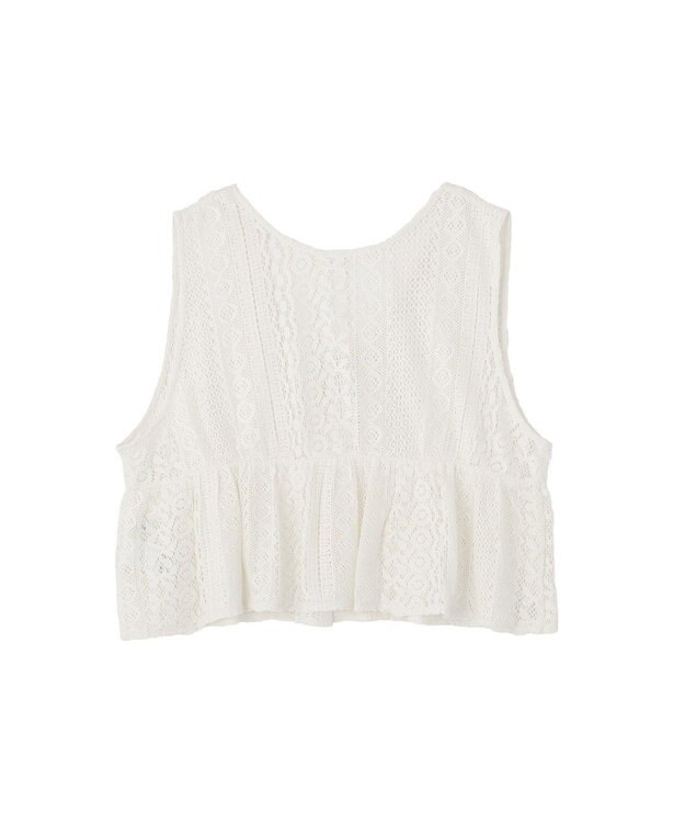 Green Parks レースベスト Ivory