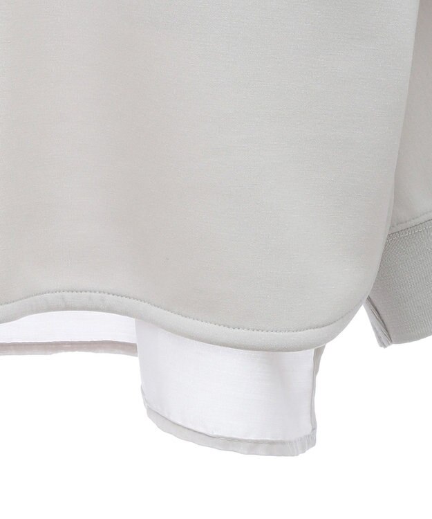 AMERICAN HOLIC ドルマン異素材ポンチプルオーバー Light Gray