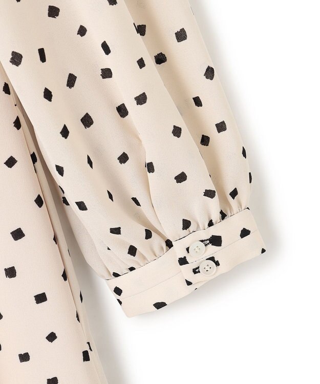 TOCCA 【八木アリサさん着用】【消臭】PROMISE RIBBON ROSETTE ドット柄ドレス アイボリー系5