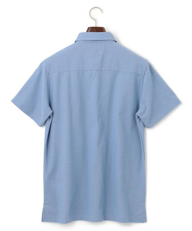 J.PRESS MEN 【ビジネスおすすめ / 吸水速乾】ドレスハニカム ポロシャツ サックスブルー系