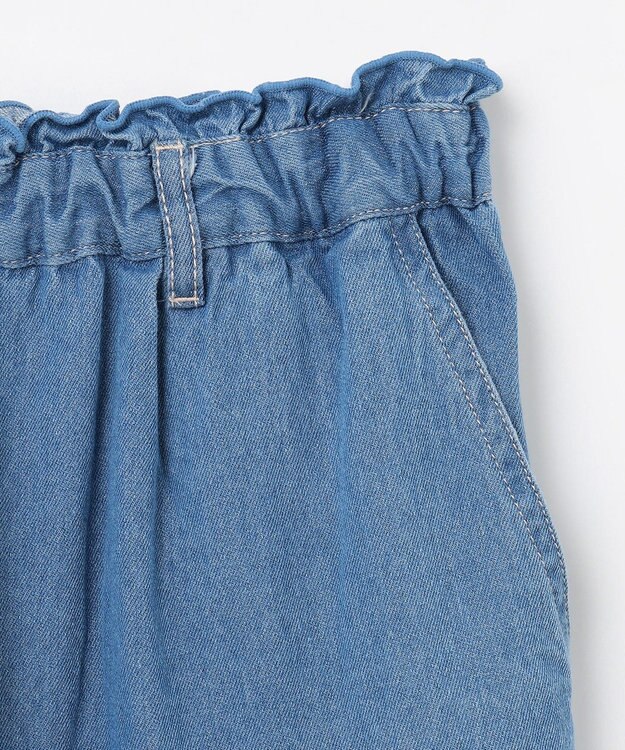 ANY KIDS デニム ガウチョ ブルー