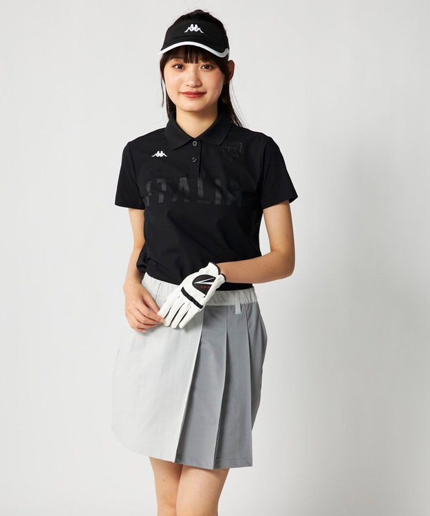 FILA GOLF／marie claire 【Kappa】半袖ポロシャツ ブラック