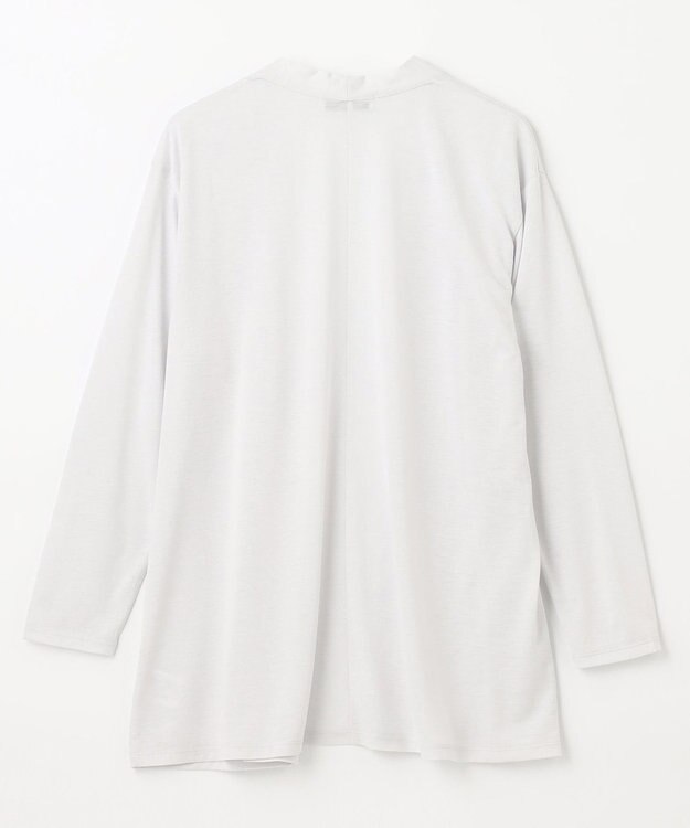 ANY 【接触冷感/UVケア/吸水速乾】長袖シアーカーディガン アイスグレー