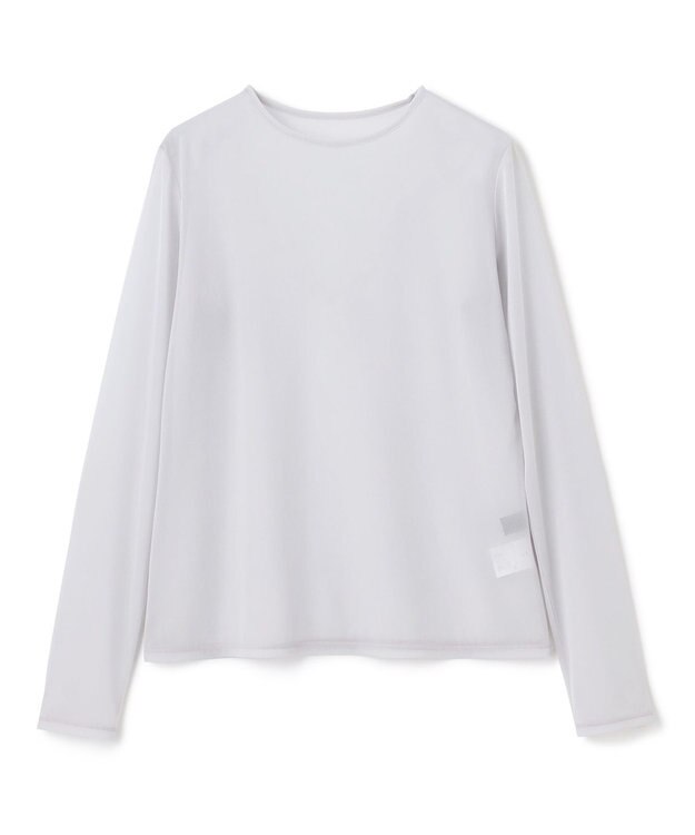 uncrave トリコットシフォン クルーネック カットソー（uncrave STANDARD） アイスグレー