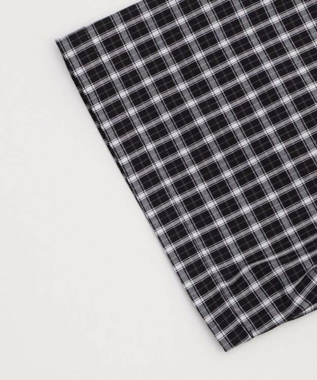 WEGO 別注PIKOチェックグラフィックシャツ（SS） ブラックチェック1