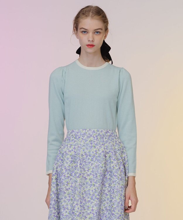 TOCCA 【洗える！】CASHEMERE プルオーバー ライトグリーン系