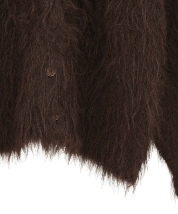 Green Parks ・ｓｗｉｎｇ　ｂｙ　２ｗａｙロング起毛カーディガ Brown