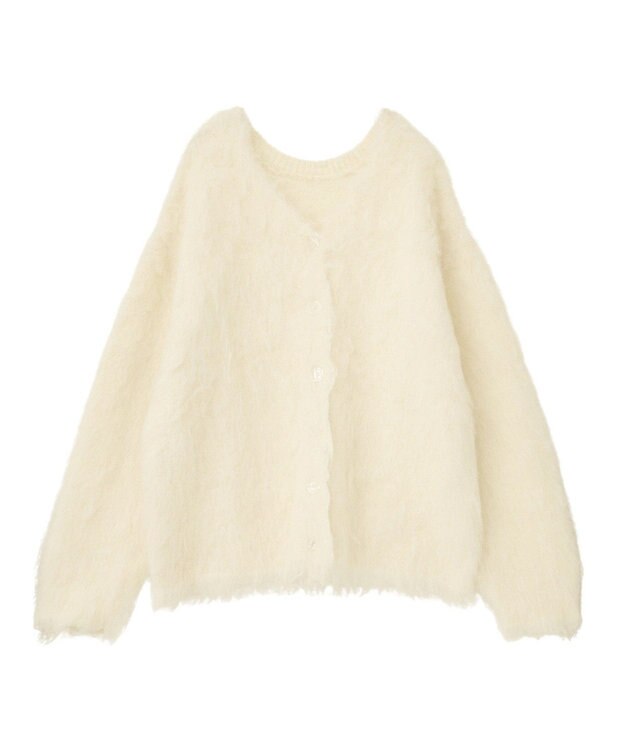 Green Parks ・ｓｗｉｎｇ　ｂｙ　２ｗａｙロング起毛カーディガ Ivory