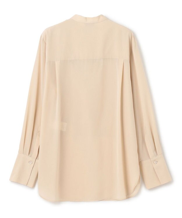 JOSEPH 【洗える】ライトデシン　シャツブラウス Parchment
