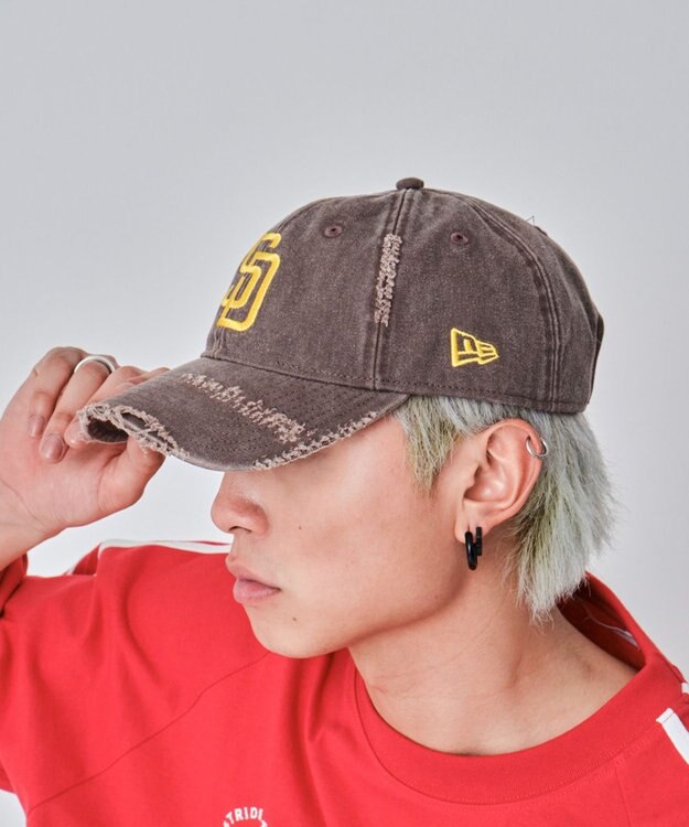 WEGO 【ユニセックス着用ITEM】別注NEWERA　9FORTY　　damage 柄4