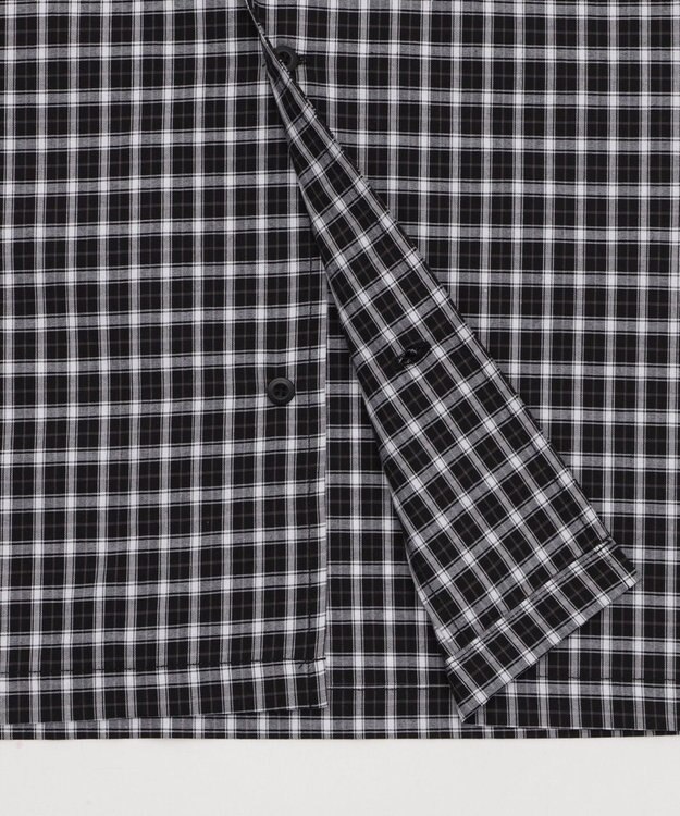 WEGO 別注PIKOチェックグラフィックシャツ（SS） ブラックチェック1