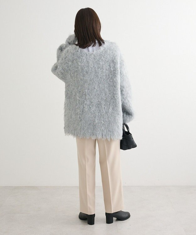 Green Parks ・ｓｗｉｎｇ　ｂｙ　２ｗａｙロング起毛カーディガ Light Gray