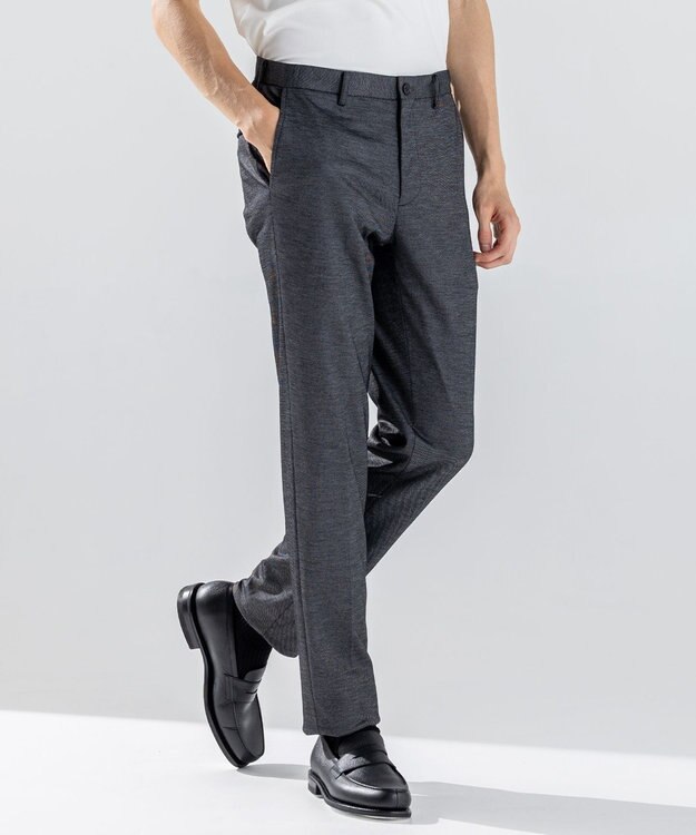 JOSEPH HOMME 新素材【ストレッチ/セットアップ対応】シルキーウールジャージー   テーパードパンツ / CITY ライトグレー系