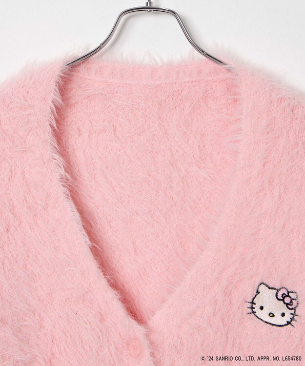WEGO 【サンリオ】HELLOKITTYコラボカーディガン ピンク