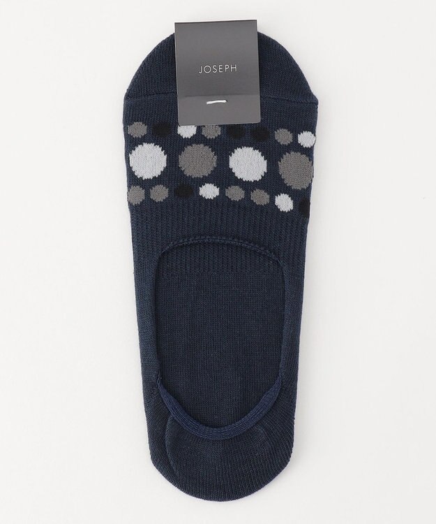 JOSEPH HOMME ポルカドットカバー　フットカバー ダルブルー系