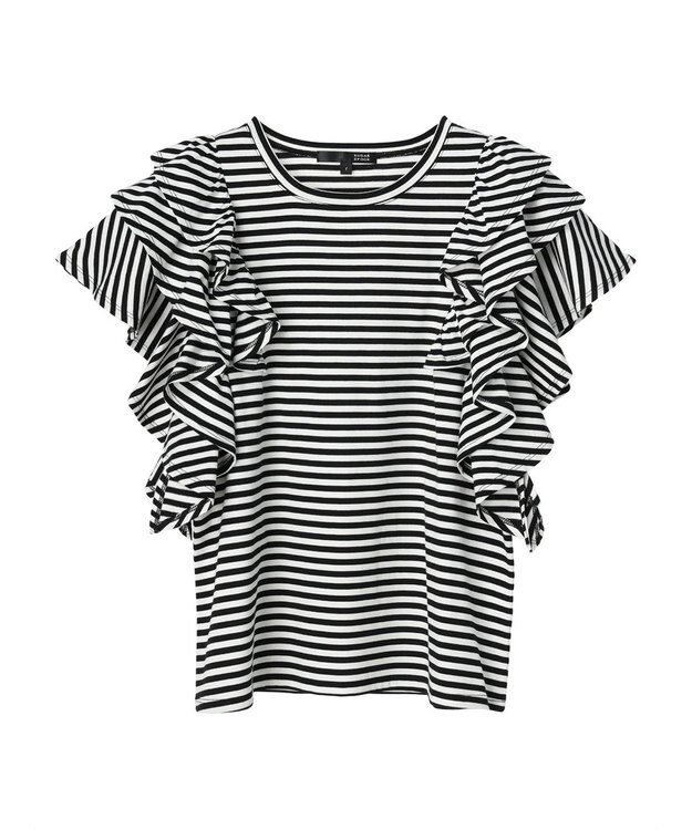 Green Parks ・ＳＵＧＡＲ　ＳＰＯＯＮ　ラッフルレイヤードＴシャツ Off White