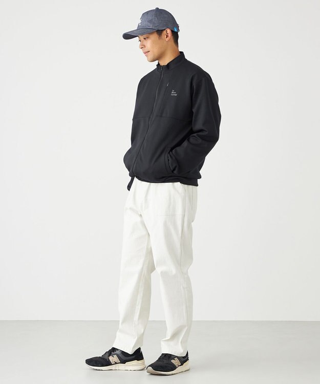 SHARE PARK MENS 【UVカット・吸水速乾・ストレッチ・軽量・アンチピリング 】ダンボールトラックジャケット（L・XLサイズ） ブラック系