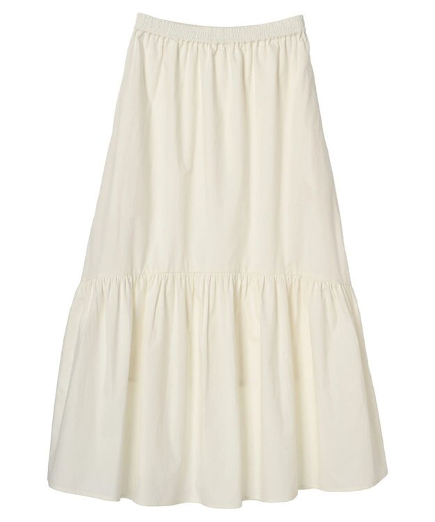 CRAFT STANDARD BOUTIQUE ティアードフレアスカート Ivory