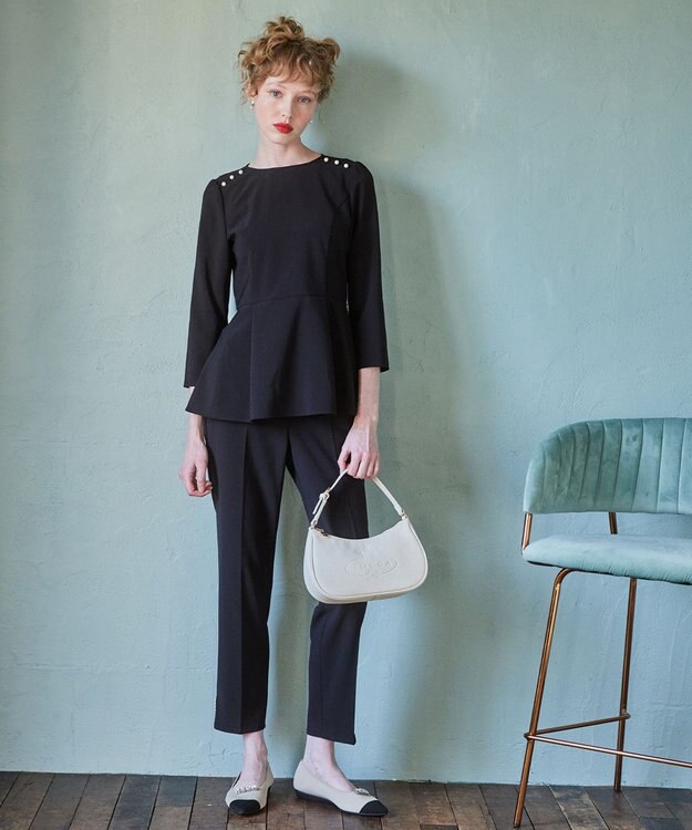 TOCCA 【消臭・撥水・洗える】FLY FREELY ブラウス ブラック系