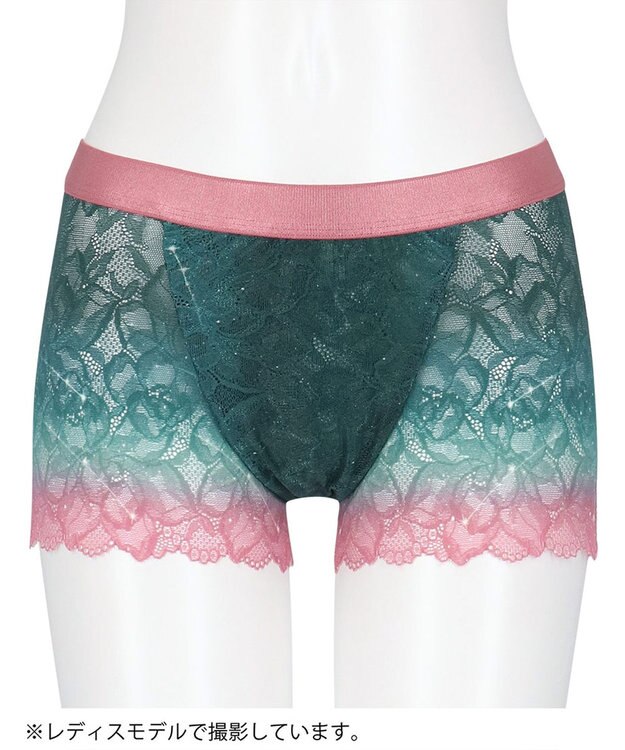 WACOAL MEN WACOAL MEN ユニセックス ボクサーパンツ 【レースボクサー】 通気性 すっきり設計(フロント) 前閉じ 下着 WT8823 /ワコールメン グリーン