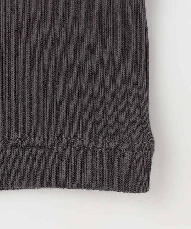 ANY テレコハイネックロングスリーブＴシャツ チャコール