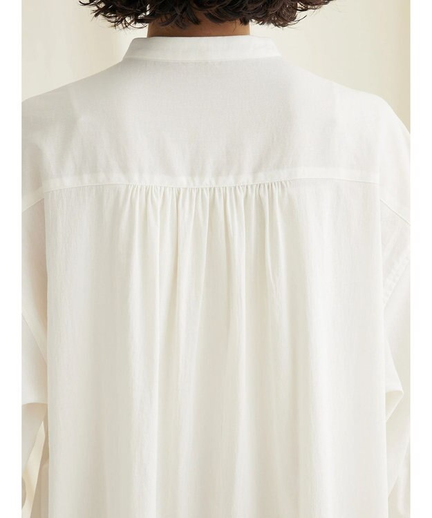 CRAFT STANDARD BOUTIQUE レーヨンデシンフリルチュニック Off White