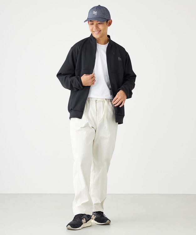 SHARE PARK MENS 【UVカット・吸水速乾・ストレッチ・軽量・アンチピリング 】ダンボールトラックジャケット（L・XLサイズ） ブラック系