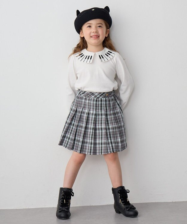 ANY KIDS ネコ耳つきベレー帽 ブラック