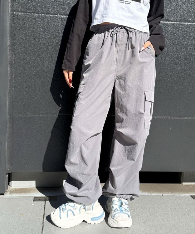 WEGO 【SMLXLサイズ展開】クリアライトソールレースアップサンダル サックス