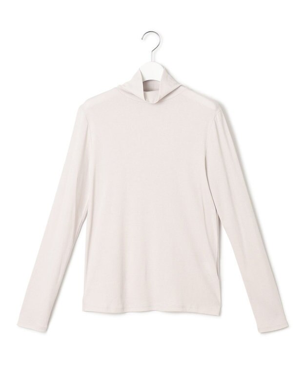 23区 L 【洗える】レイヤードタートル カットソー ベージュ系