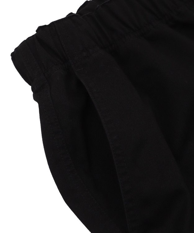 WEGO 【ウエストゴム】イージーバギーカーゴショーツ ブラック