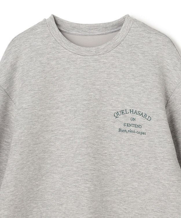 UNFILO BEAUTY FORM JERSEY 刺繍ロゴ プルオーバー TOPグレー