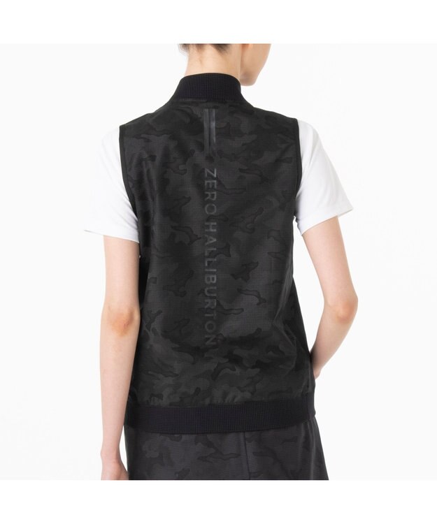 ZERO HALLIBURTON クールドッツカモフラベスト 82841 W4S8b レディースゴルフ ブラック