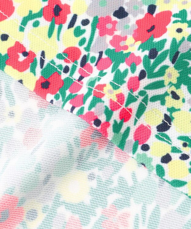 23区GOLF 【WOMEN】総柄フラワープリント ポロシャツ グリーン系5