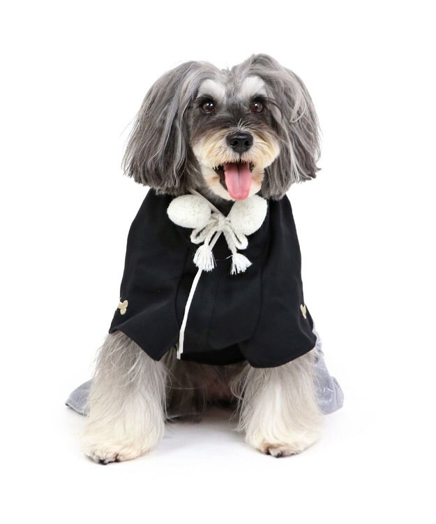 PET PARADISE ペットパラダイス 紋付袴 《シルバー》 小型犬 黒
