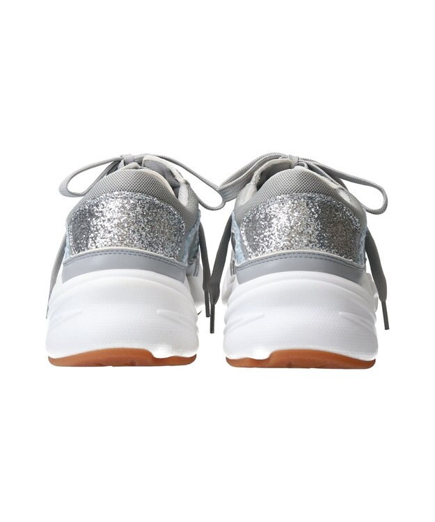 Bridget Birkin 【Bridget Birkin】ラメツイードコンビスニーカー グレー雑材