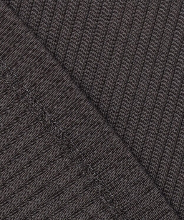 ANY テレコハイネックロングスリーブＴシャツ チャコール