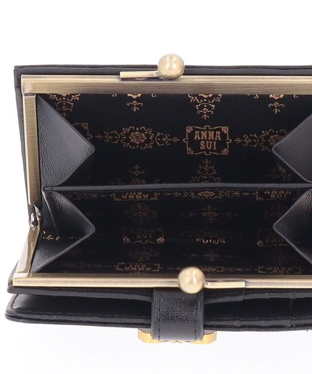 ANNA SUI ロジェ 口金二つ折り財布 ブラック