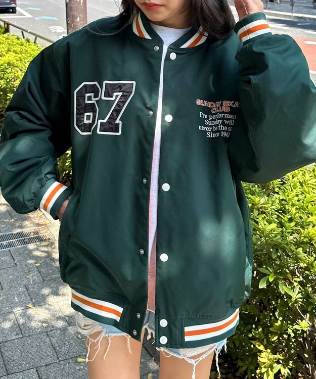 WEGO パテッドワッペンスタジャン ダークグリーン