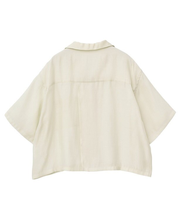 AMERICAN HOLIC 接触冷感シアー開襟半袖シャツ Ivory