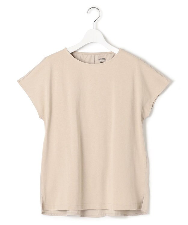 J.PRESS YORK STREET 【WOMEN】バックファブリックコンビ　プルオーバー ベージュ系