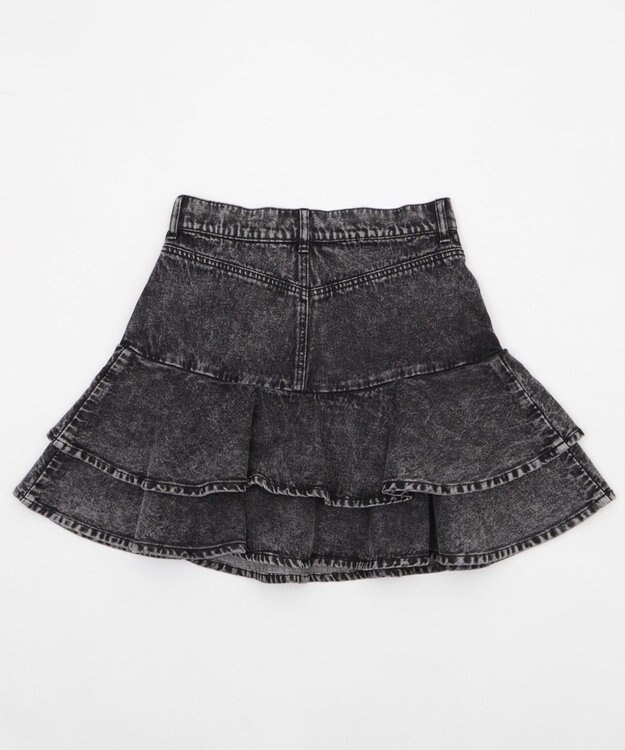 WEGO デニムフリルミニスカート ブラックその他