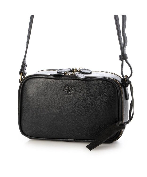 UNBILLION アトランタ ATLANTA / 牛革BOX型ウォレットショルダー ブラック