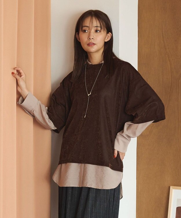 Green Parks ””とろっ””とシルキーシャツ Charcoal Gray