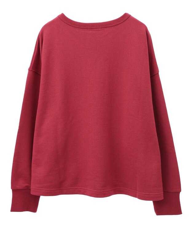 earth music&ecology アソートロゴスウェット Red