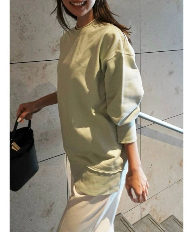 Green Parks ワイドシルエット裏毛プルオーバー Mint