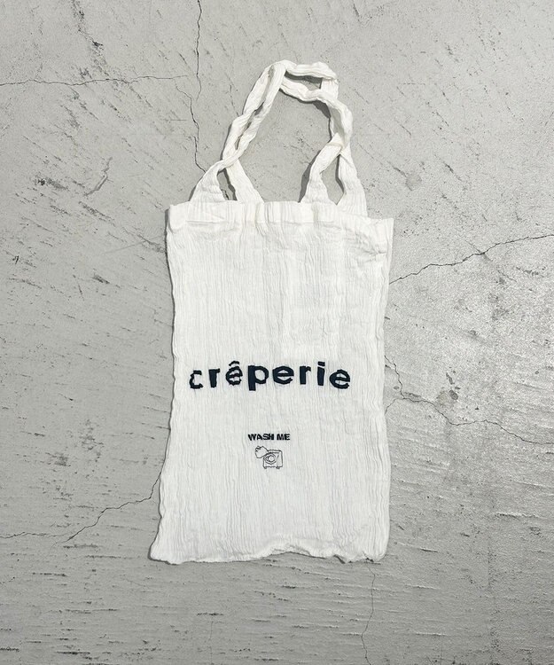 crêprie tsumori chisato creperie LOGO BAG クレプリ ロゴバッグ WHITE