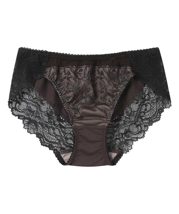 AMPHI ショーツ 【Hold Day Bra ホールドデイブラ】 BYJ382とペア アウターにひびきにくい(裾) PYJ182 アンフィ／ワコール ブラック