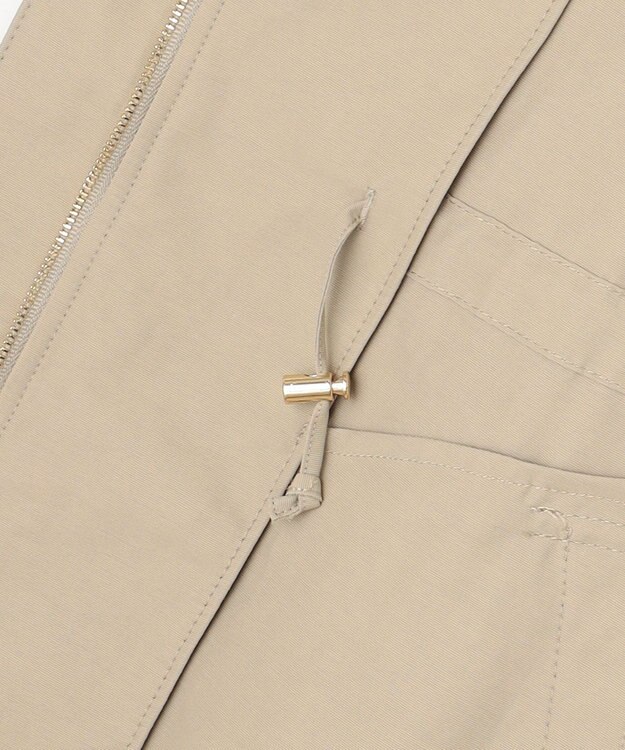 自由区 【カタログ掲載・撥水加工・洗える】コットンナイロンタッサー ブルゾン ベージュ