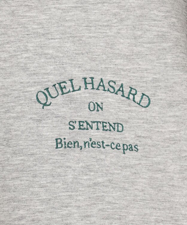 UNFILO BEAUTY FORM JERSEY 刺繍ロゴ プルオーバー TOPグレー